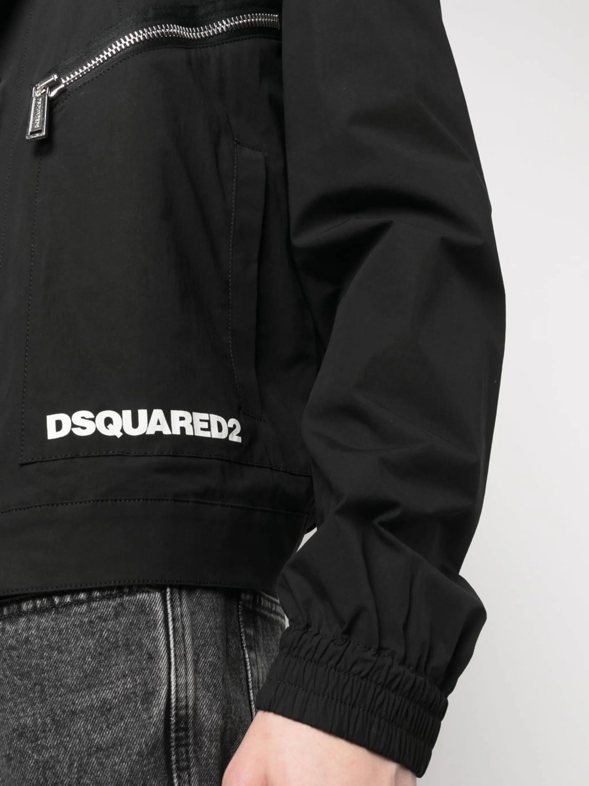 Hemdjacke mit Logo-Print