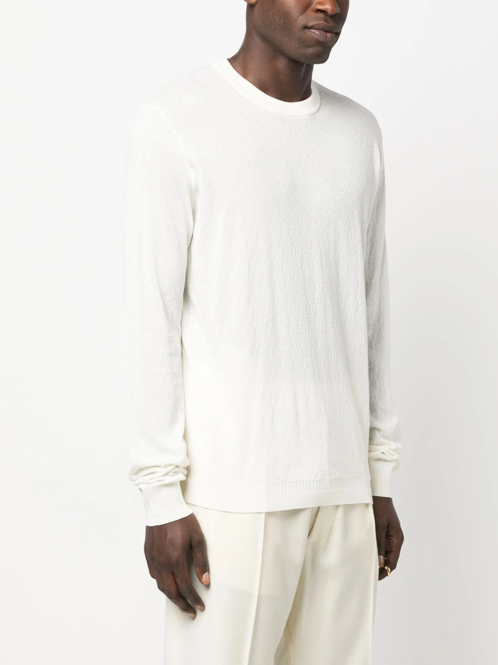 Pullover mit La Greca-Muster