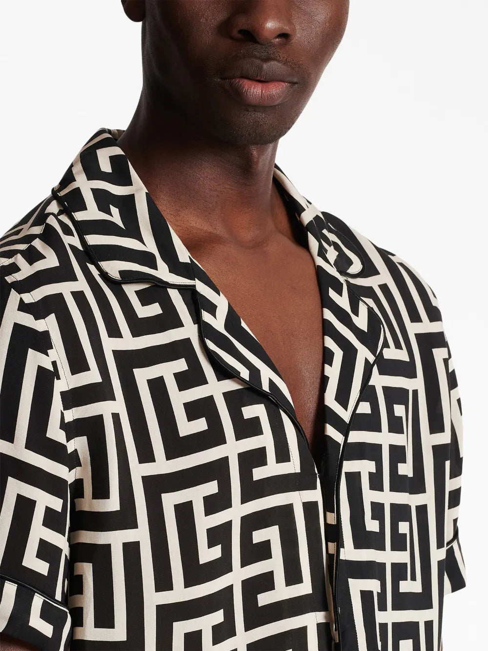 Hemd mit Monogramm-Print