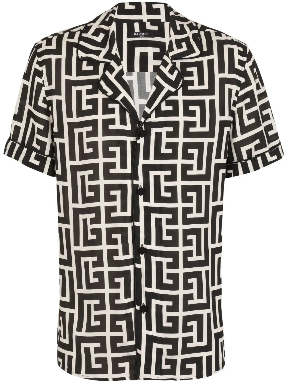Hemd mit Monogramm-Print