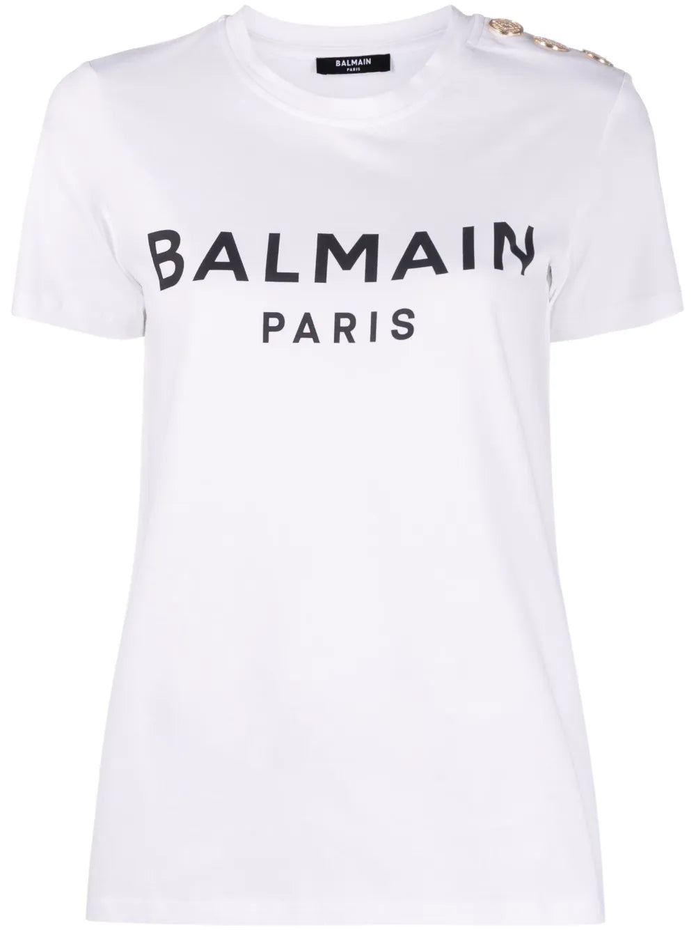 T-Shirt mit Zierknöpfen