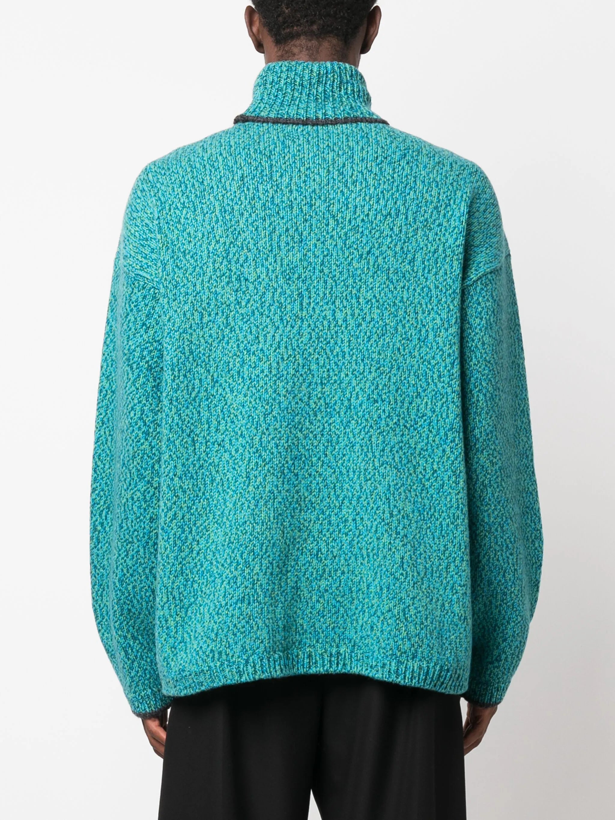 Pullover mit Intarsien-Logo