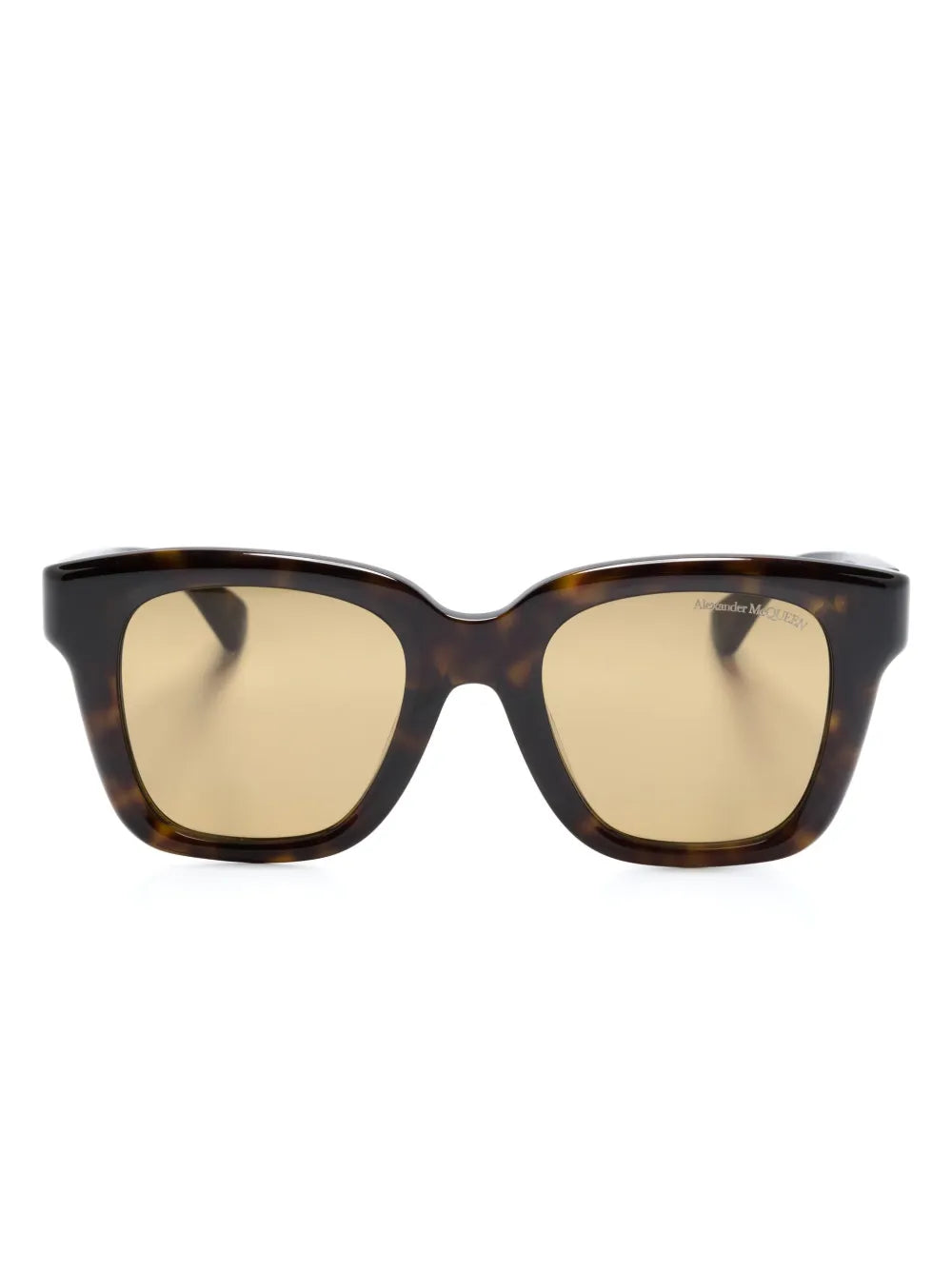 Eckige Sonnenbrille in Schildpattoptik