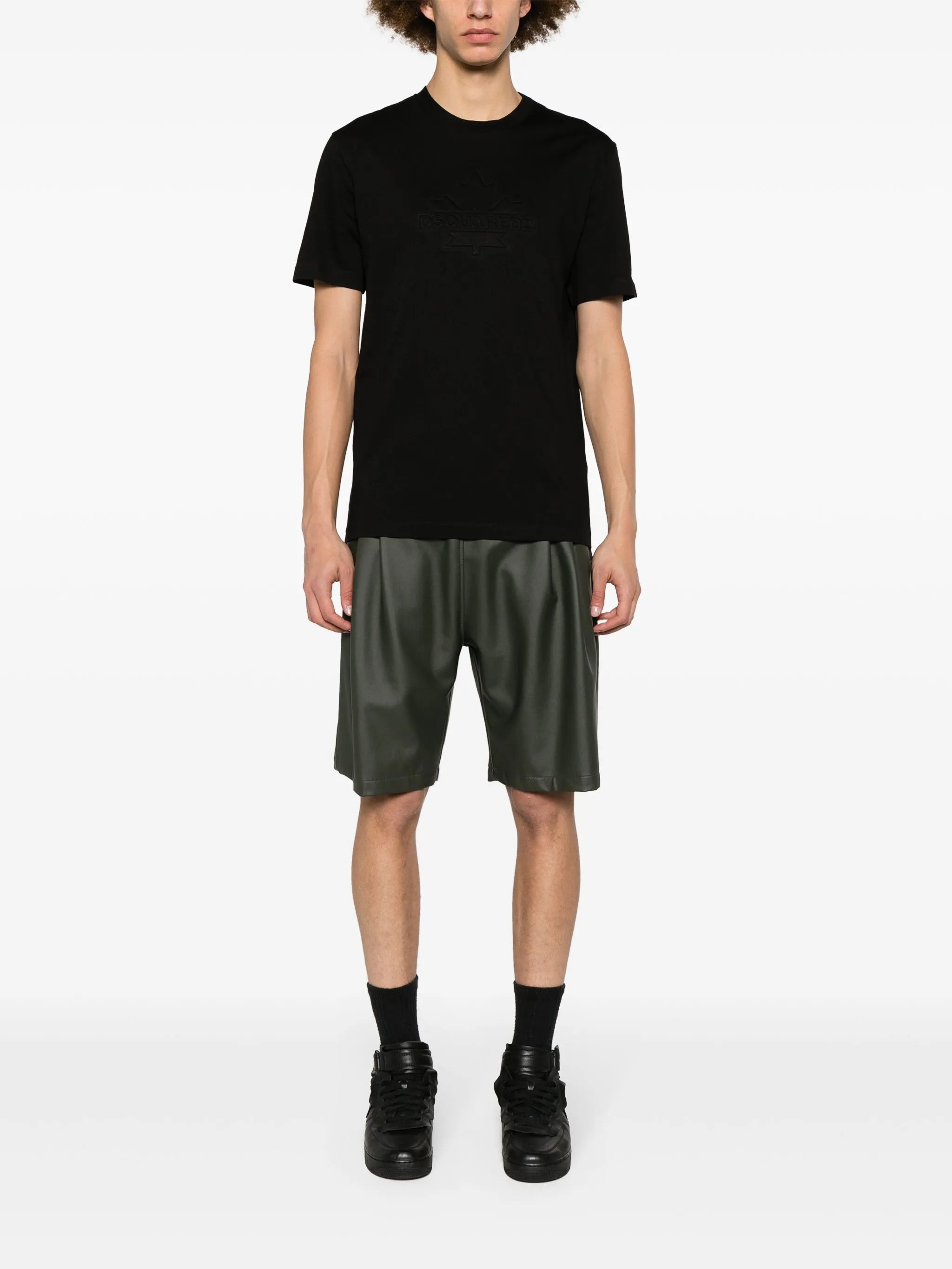 T-Shirt mit Logo-Prägung