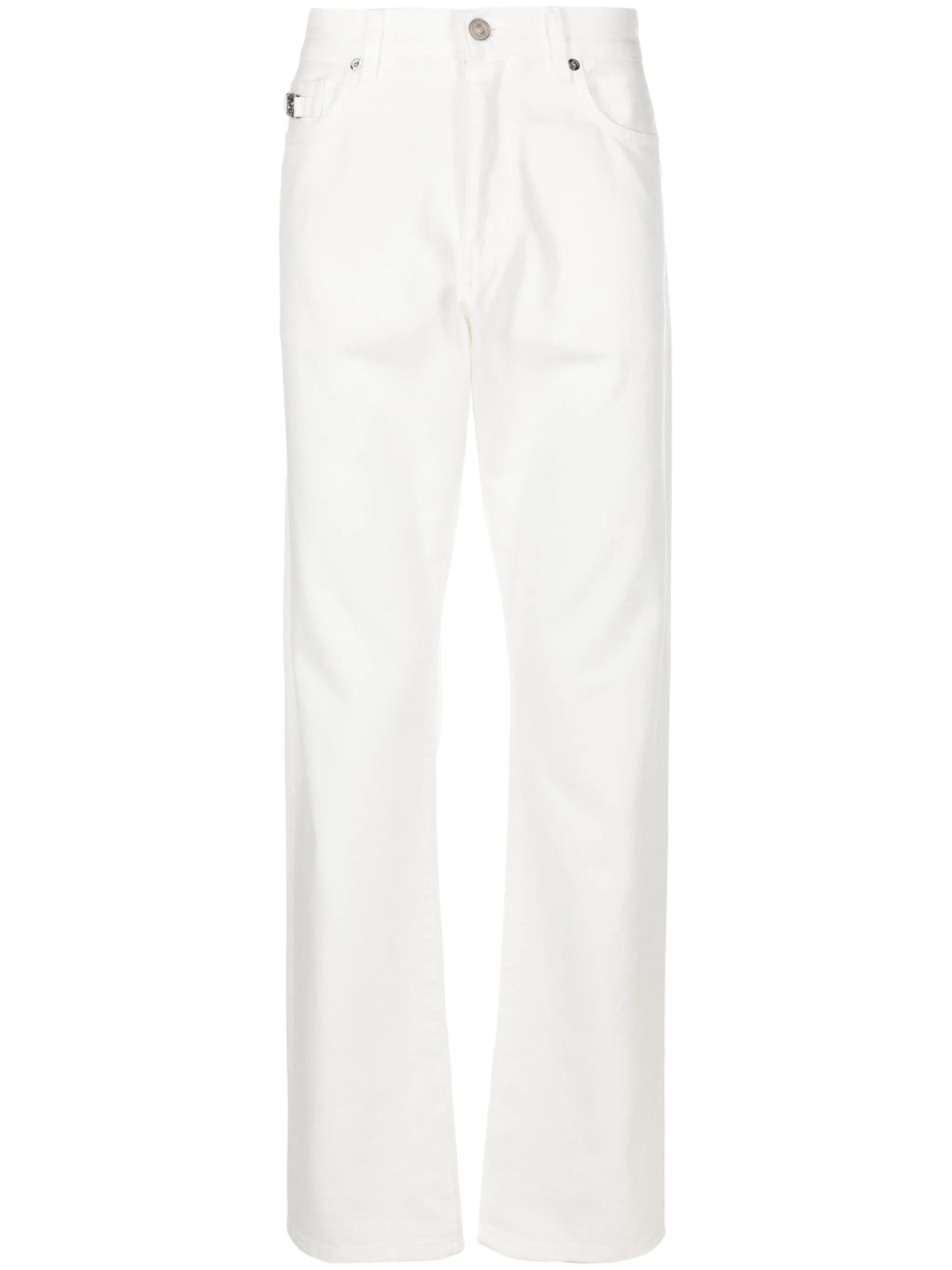 Halbhohe Straight-Leg-Jeans mit Medusa Head-Motiv