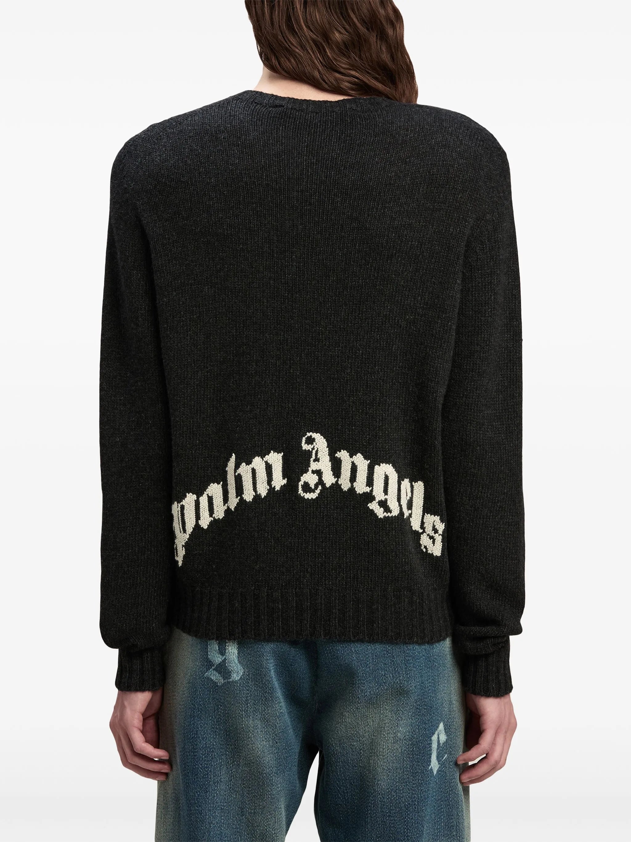 Pullover mit Logo-Intarsie