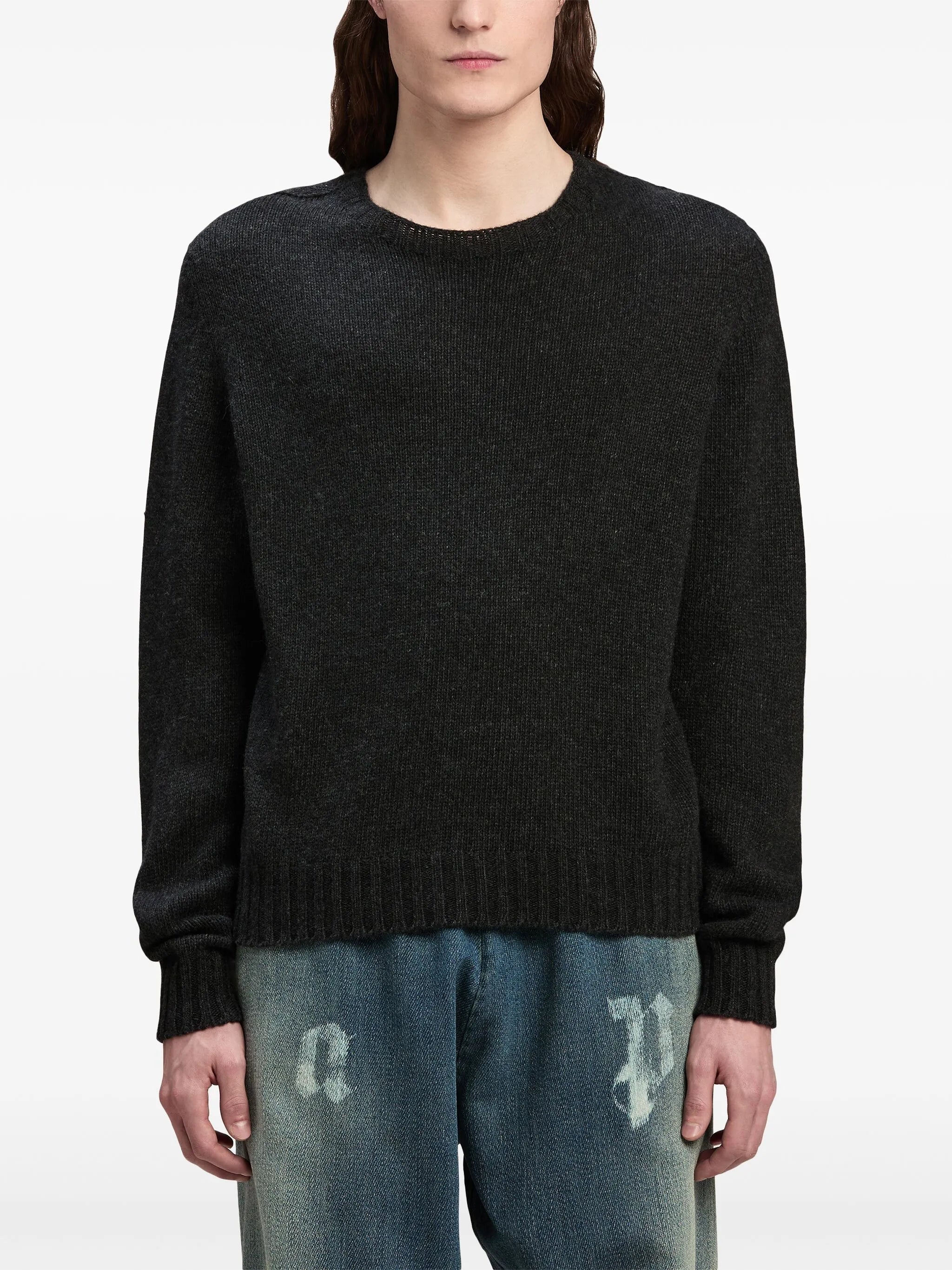 Pullover mit Logo-Intarsie