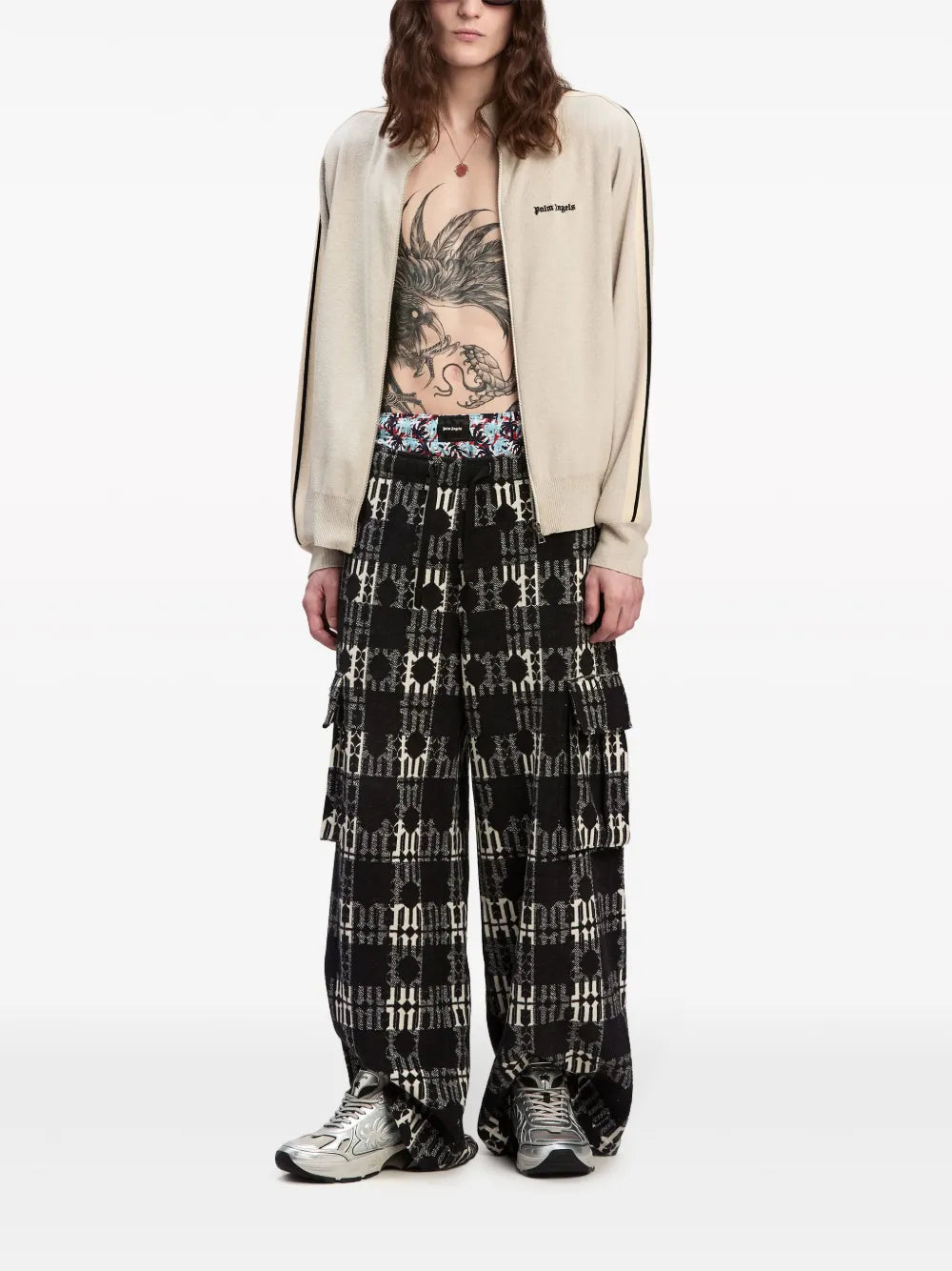 Jacke mit Logo-Stickerei