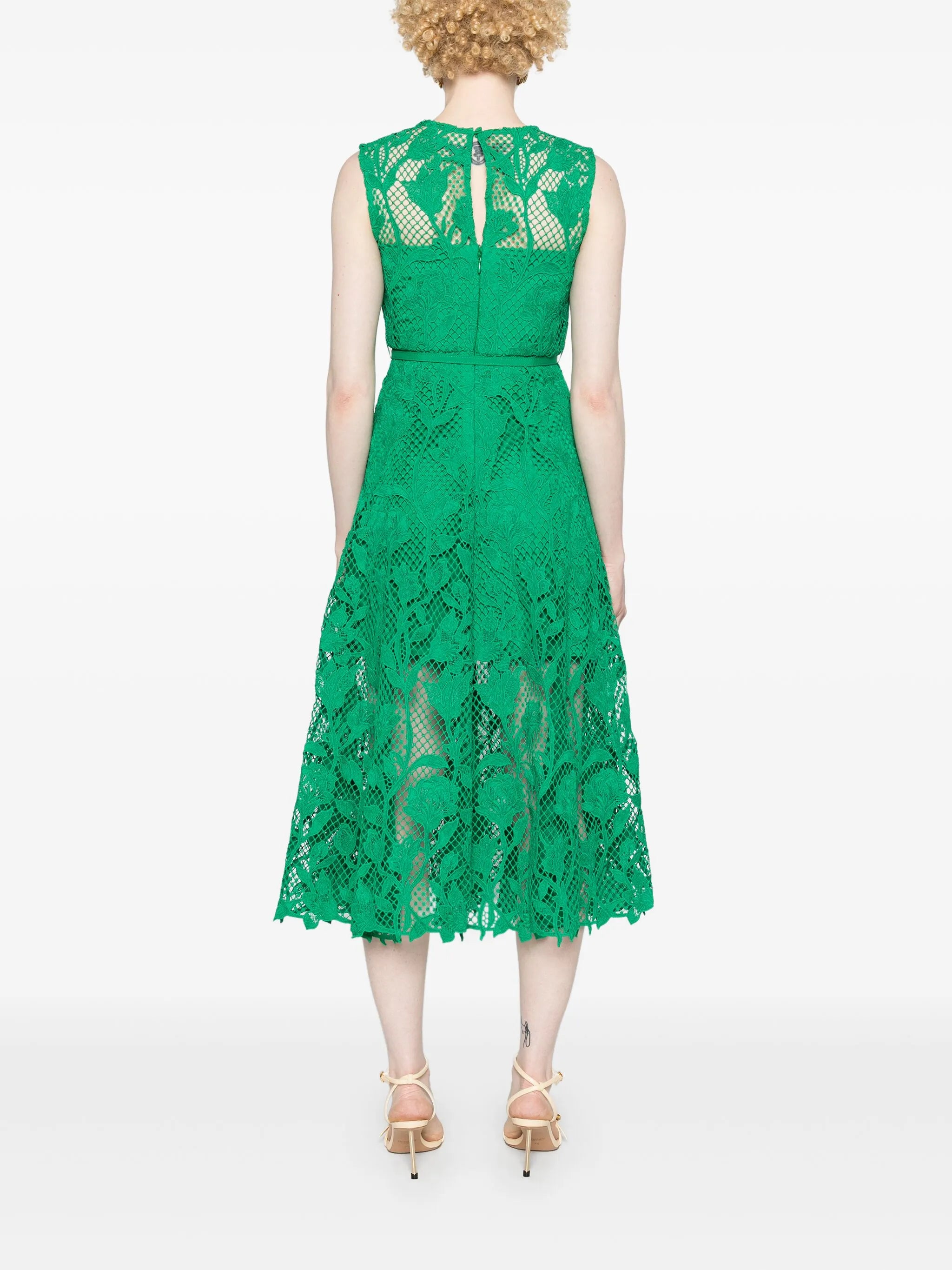Kleid mit Guipure-Spitze