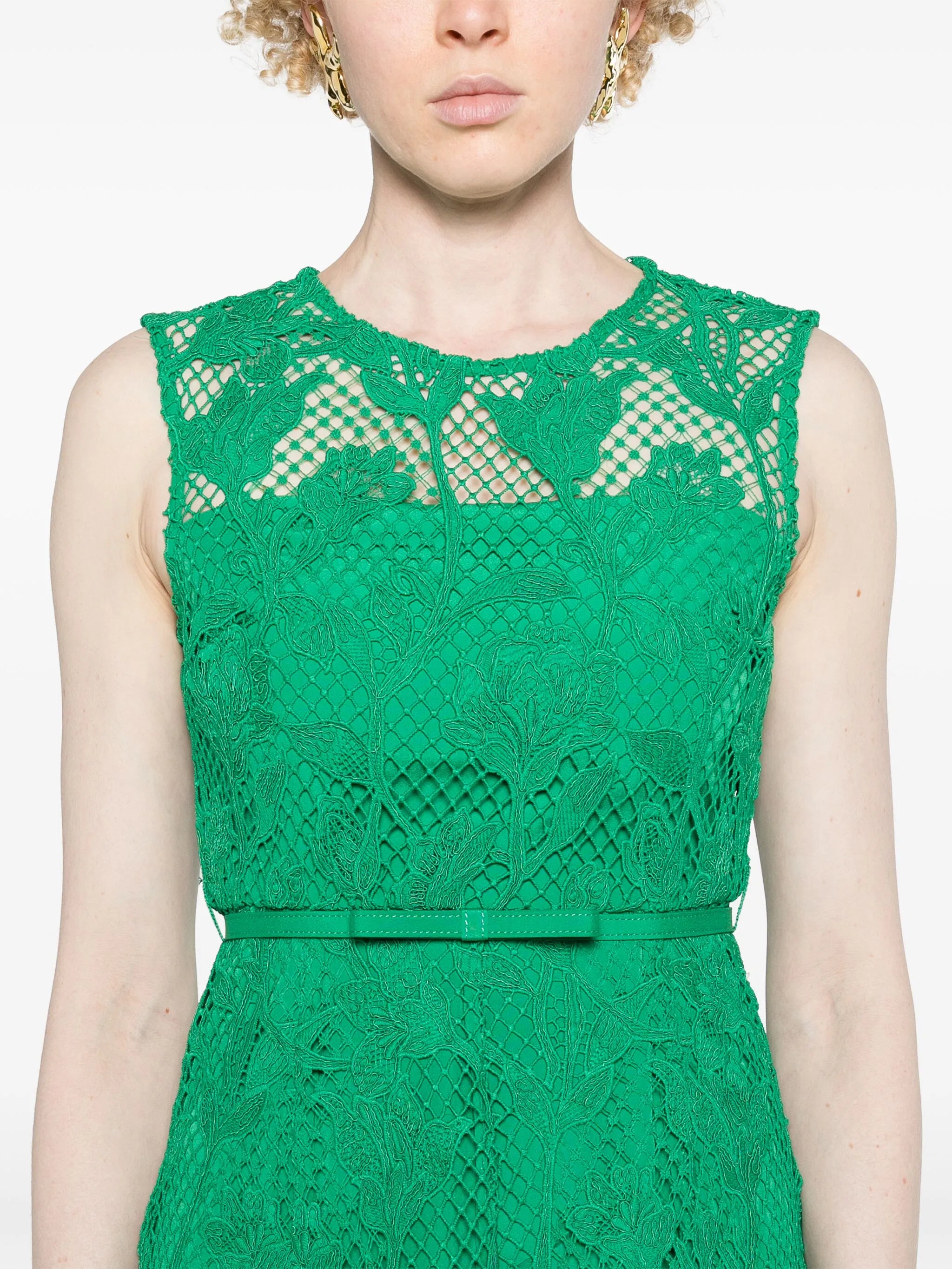 Kleid mit Guipure-Spitze