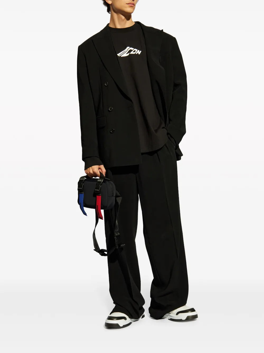 Long-sleeve shirt with logo print