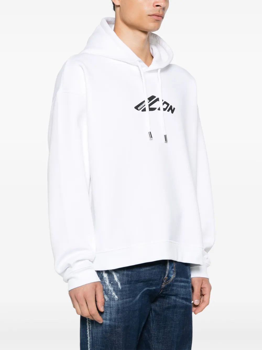Hoodie with logo print