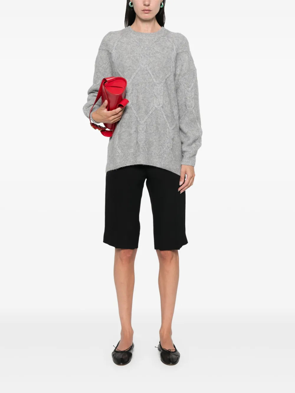 Sweater with mottled effect