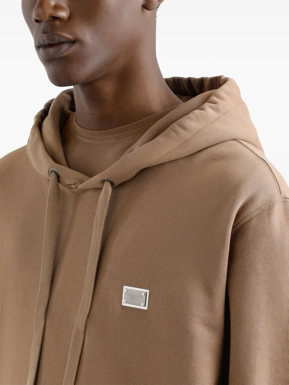 Hoodie mit Logo-Schild