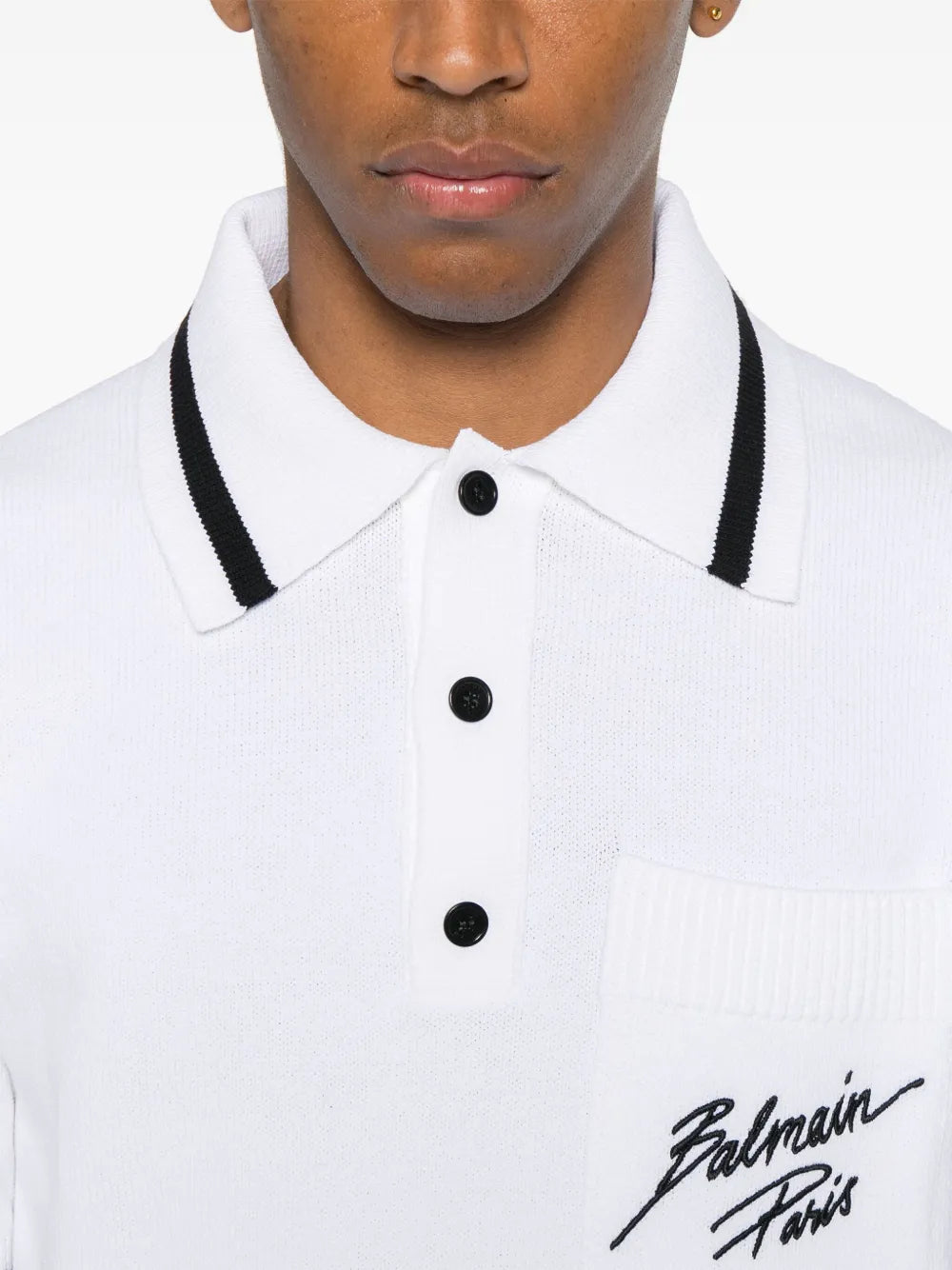 Polo shirt with iconic logo embroidery