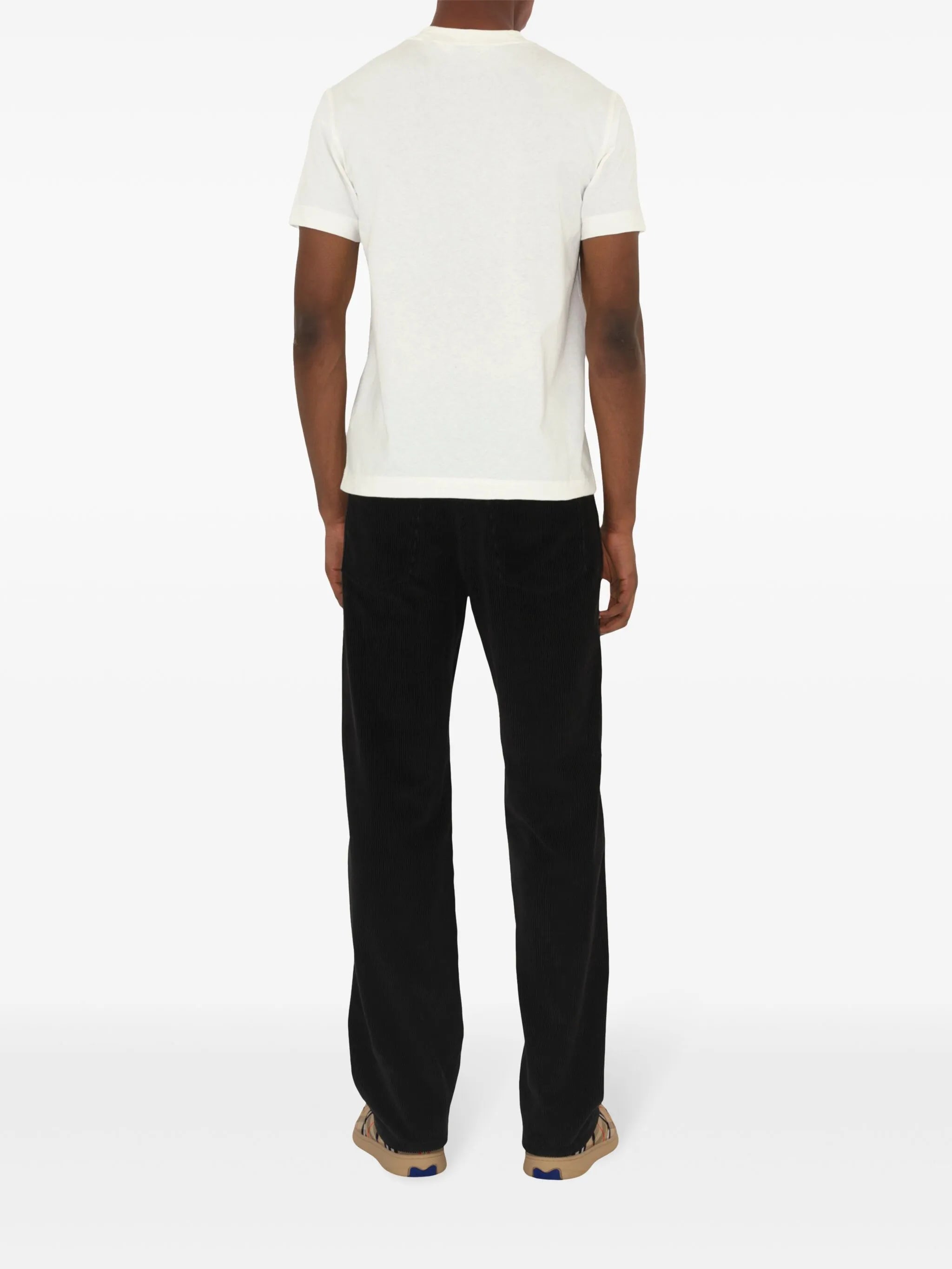 T-Shirt mit kariertem Patch