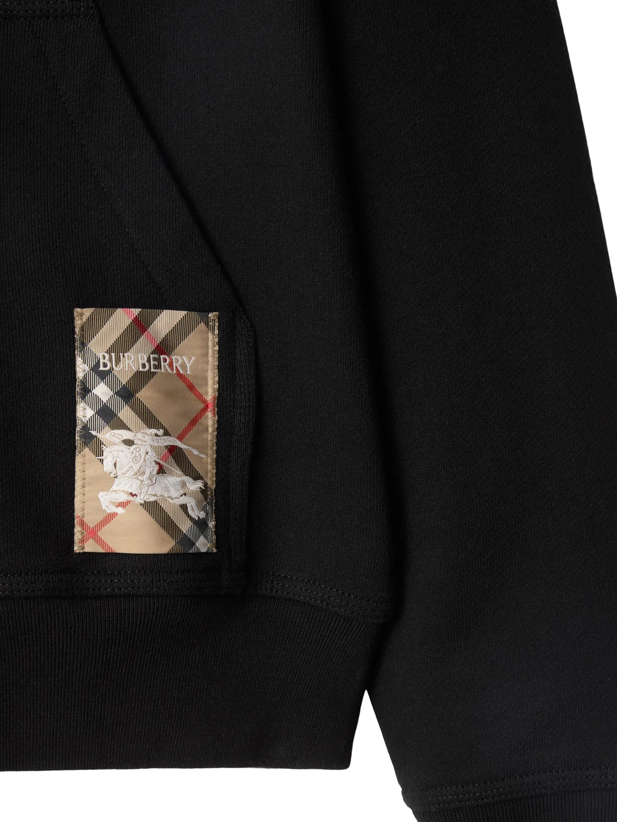 Hoodie with check pattern