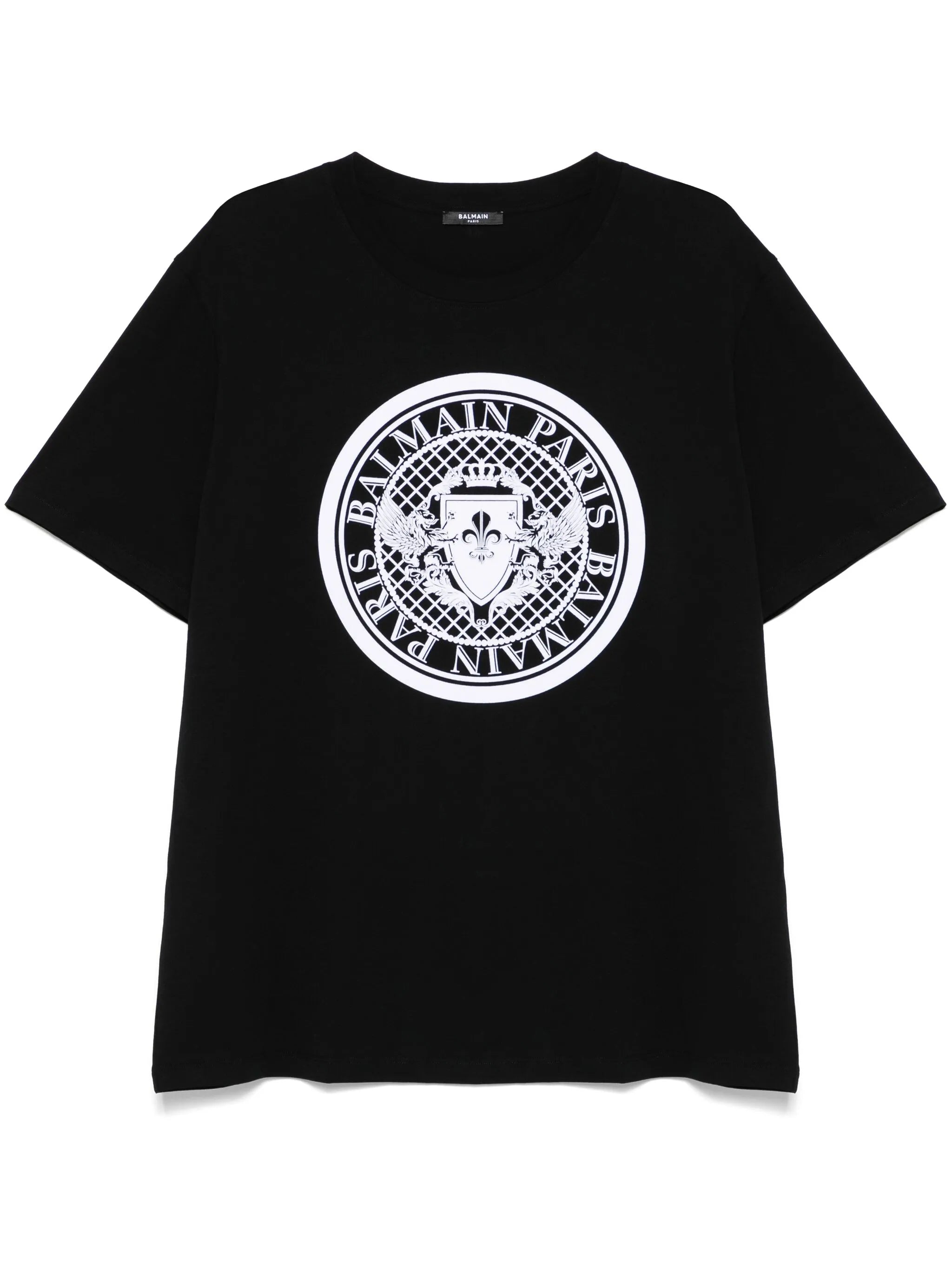 T-Shirt mit geflocktem Logo