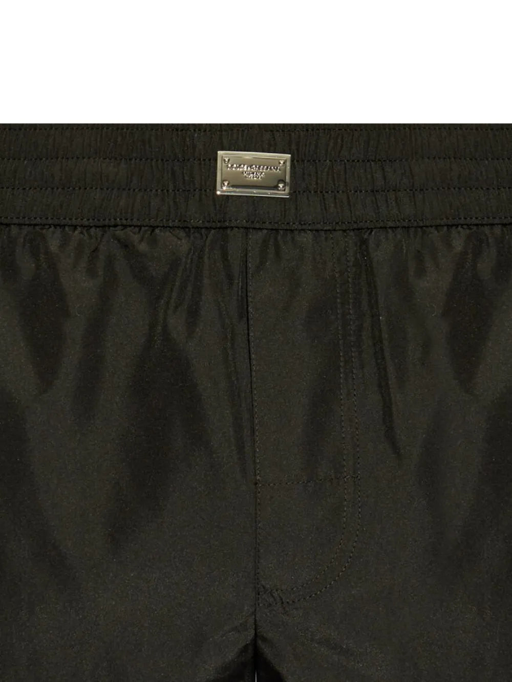 Badeshorts mit Logo-Schild
