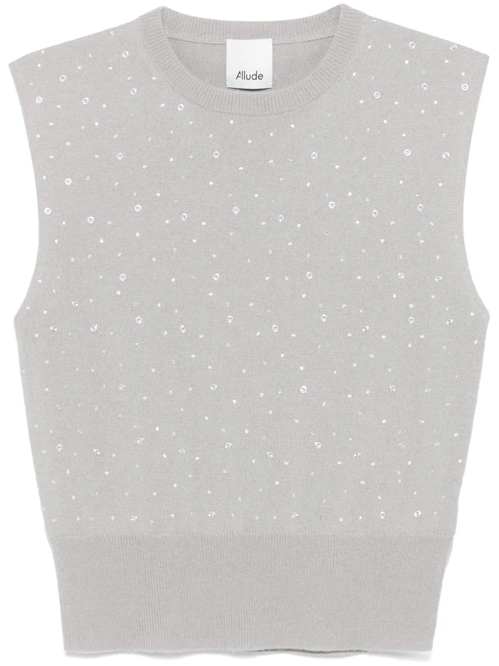 Crystal-embellished tank top