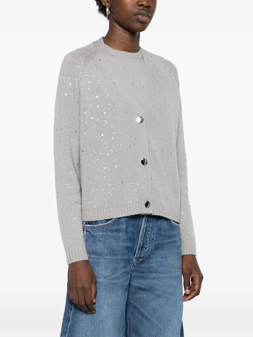 Cardigan with crystals