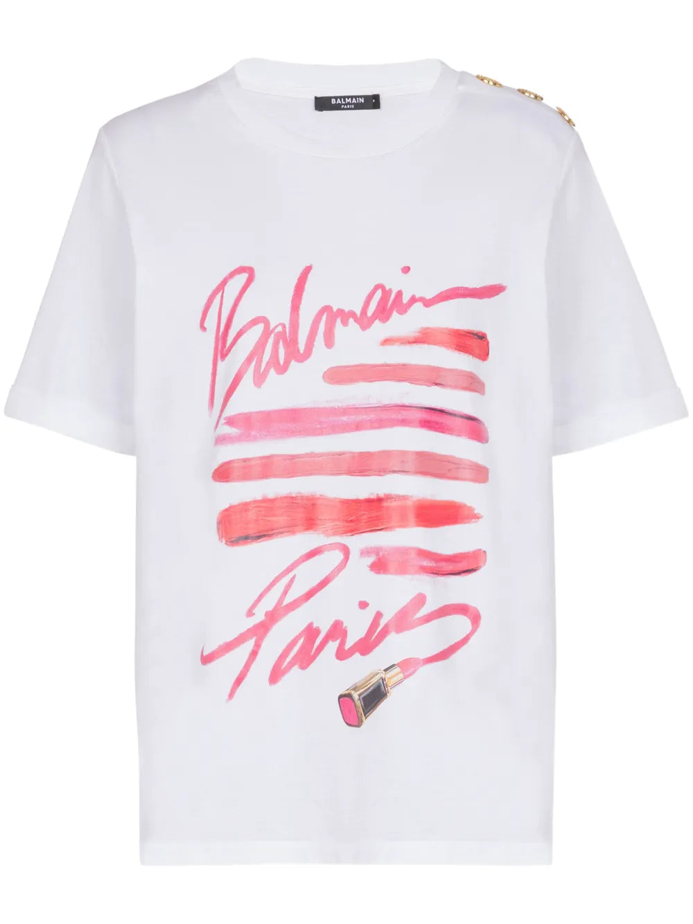 Hemd mit Lippenstift-Print