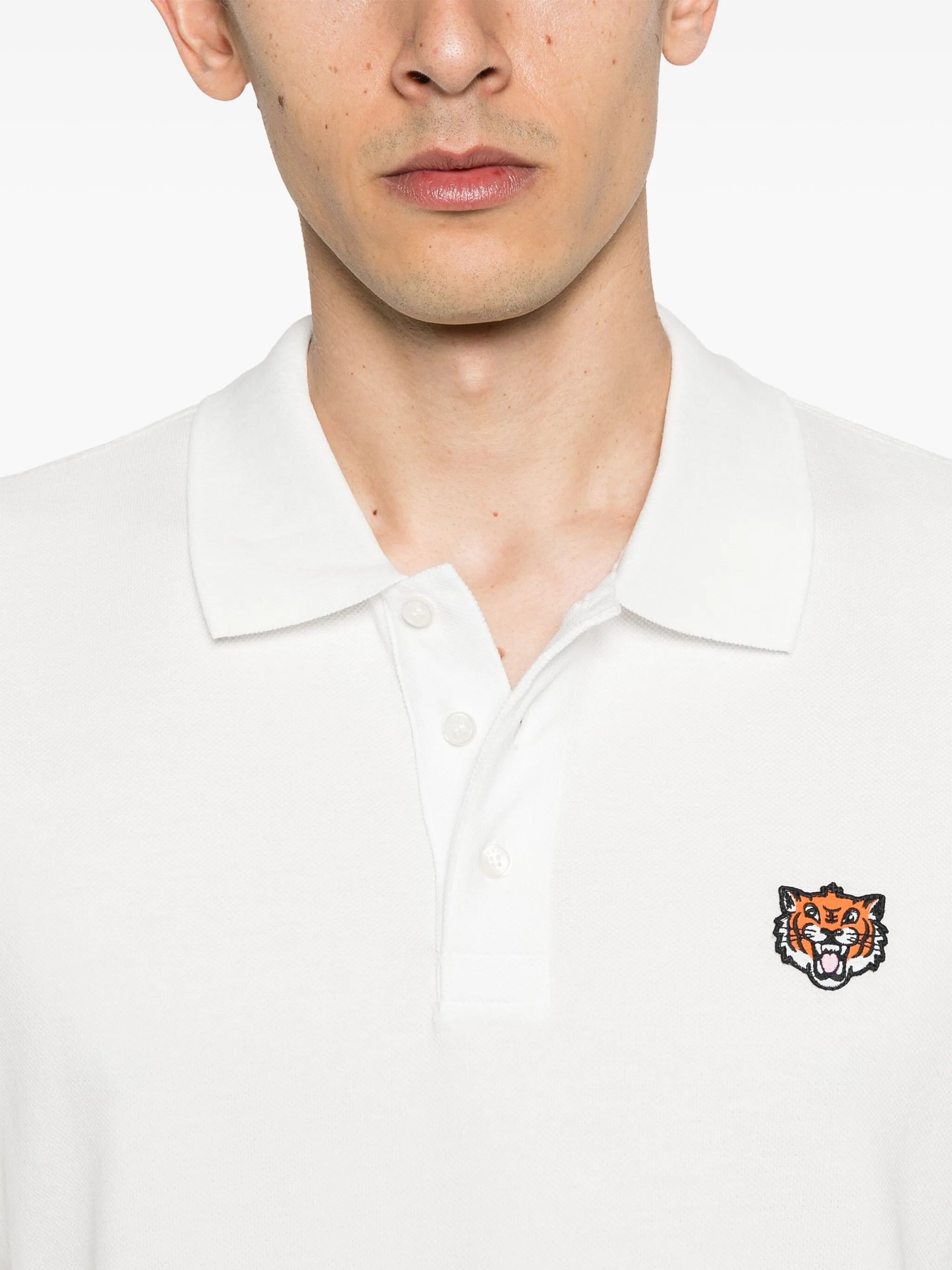 Poloshirt mit Happy Tiger-Stickerei