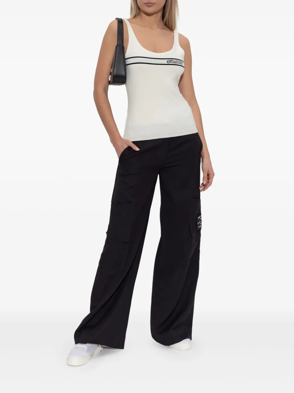 Tank Top mit Intarsien-Logo