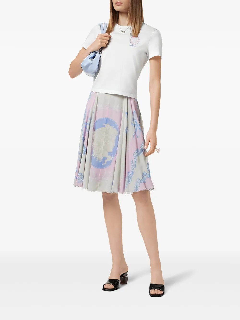 T-Shirt mit Cameo-Print