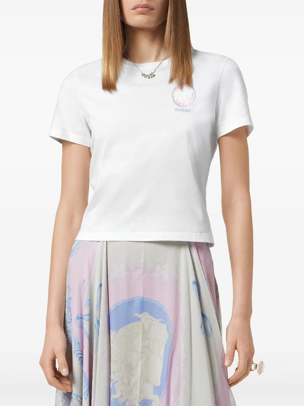 T-Shirt mit Cameo-Print