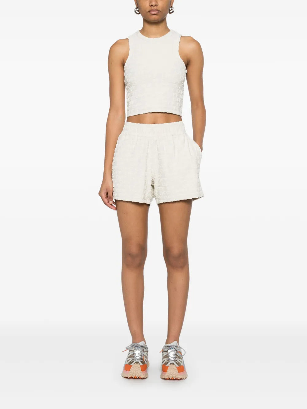 Shorts mit beflocktem Logo
