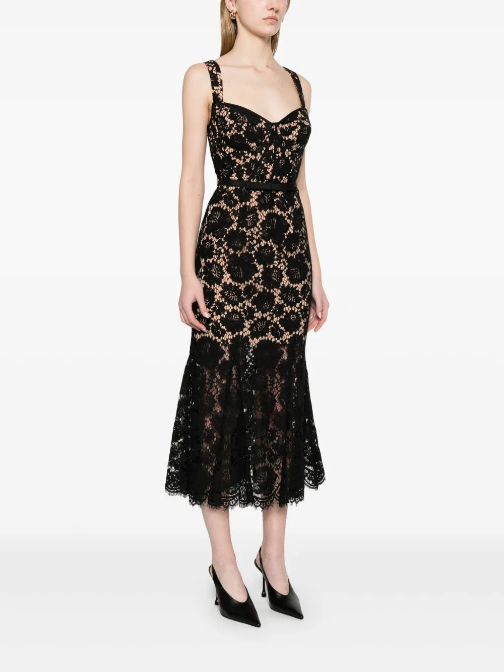 Midikleid aus Spitze