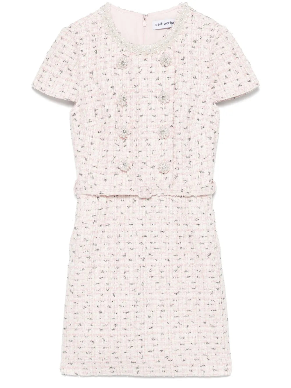 Minikleid mit Perlen