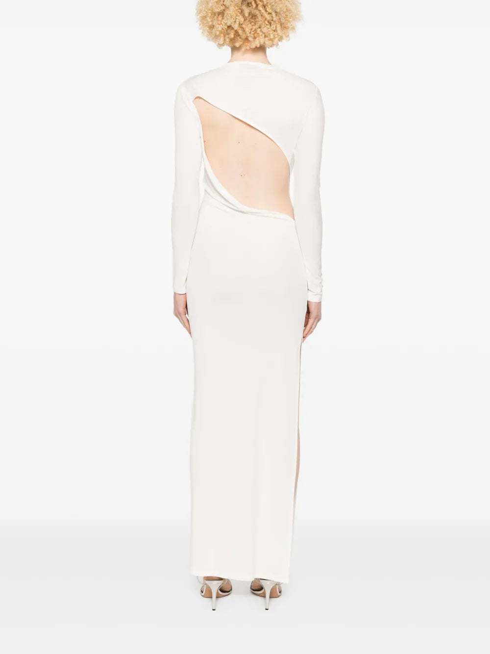 Gerafftes Maxikleid aus Jersey