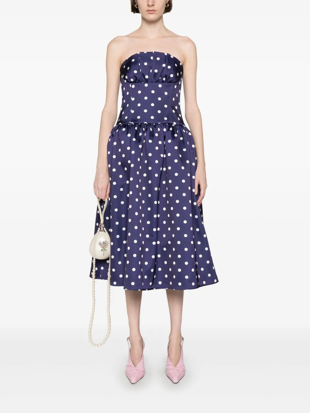 Midikleid mit Polka Dots
