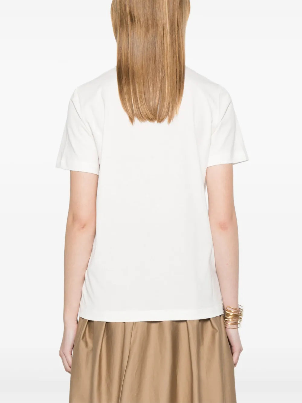T-Shirt mit Logo-Stickerei