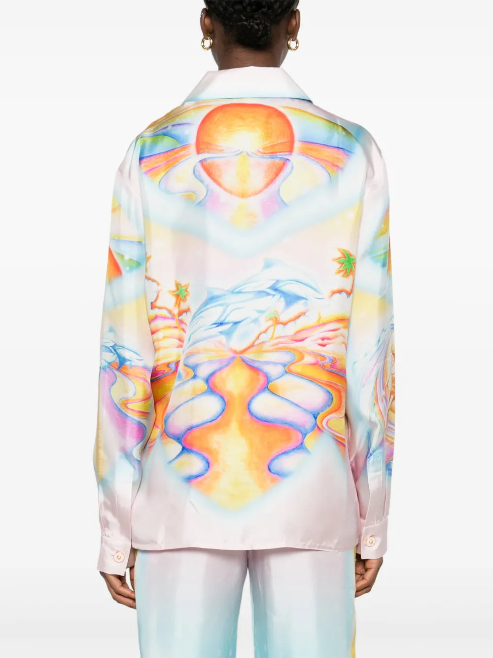 LONG SLEEVE CUBAN COLLAR SHIRT