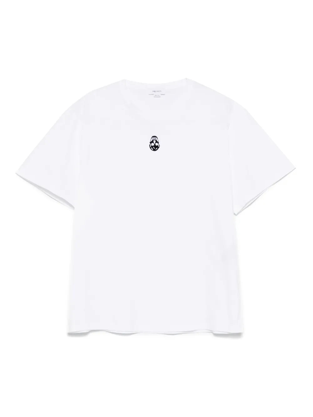 T-Shirt mit beflocktem Totenkopf