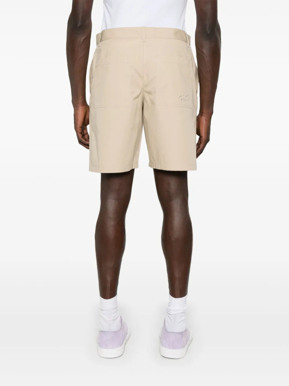 Logo-embroidered shorts