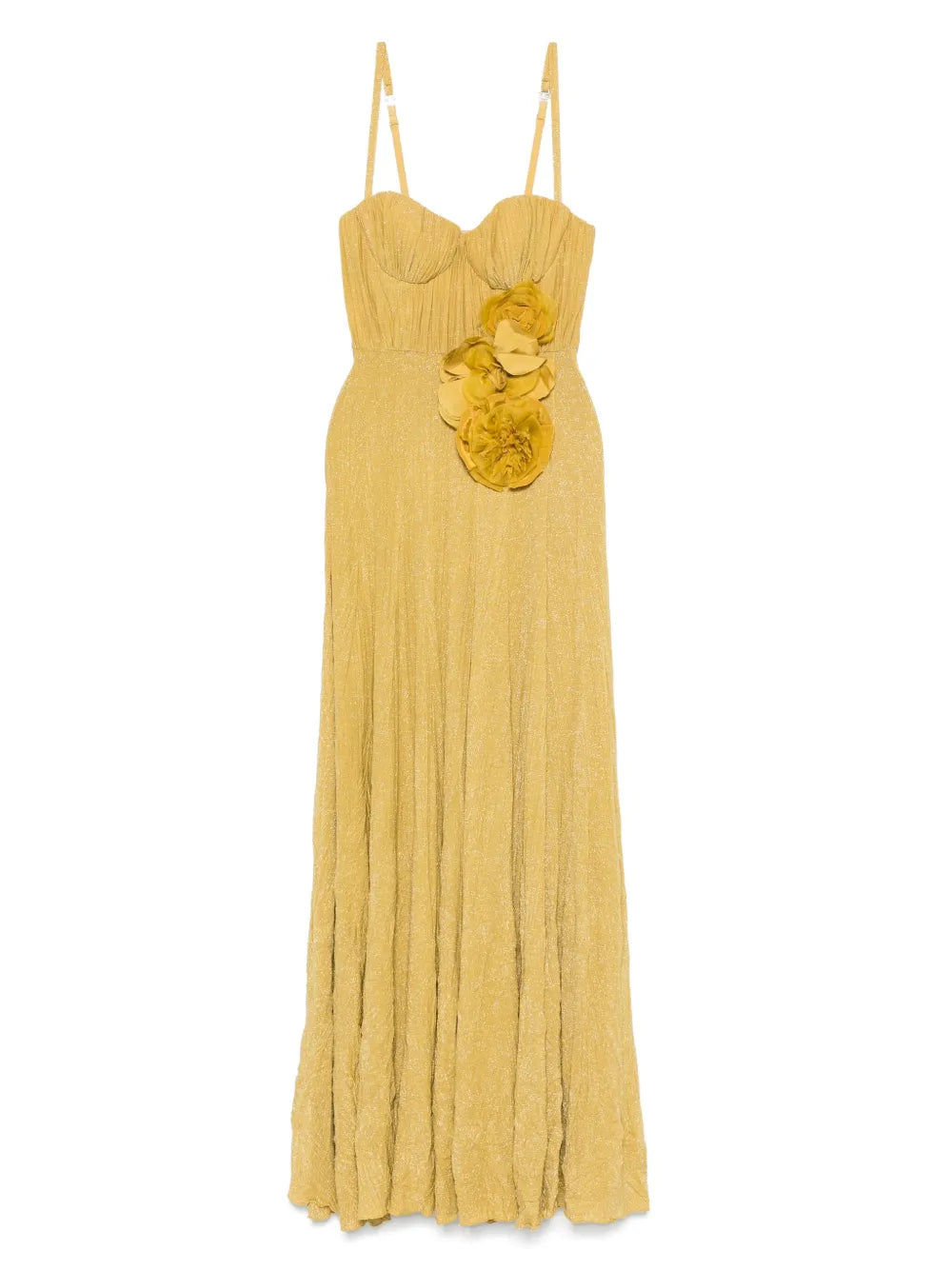 Abendkleid mit Blumenapplikation