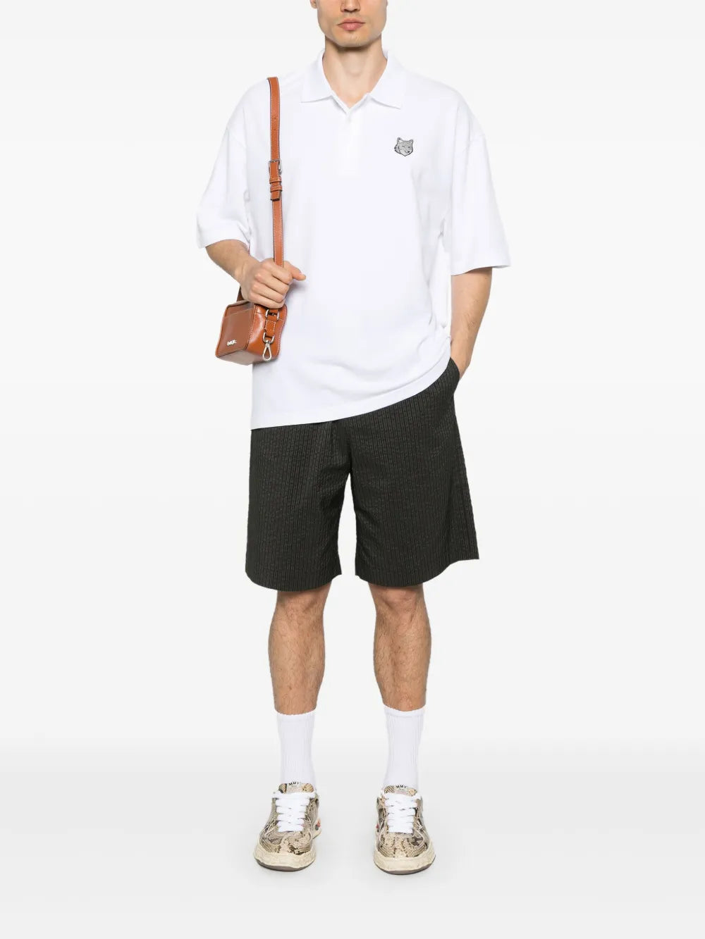 Poloshirt mit Bold Fox Head-Patch