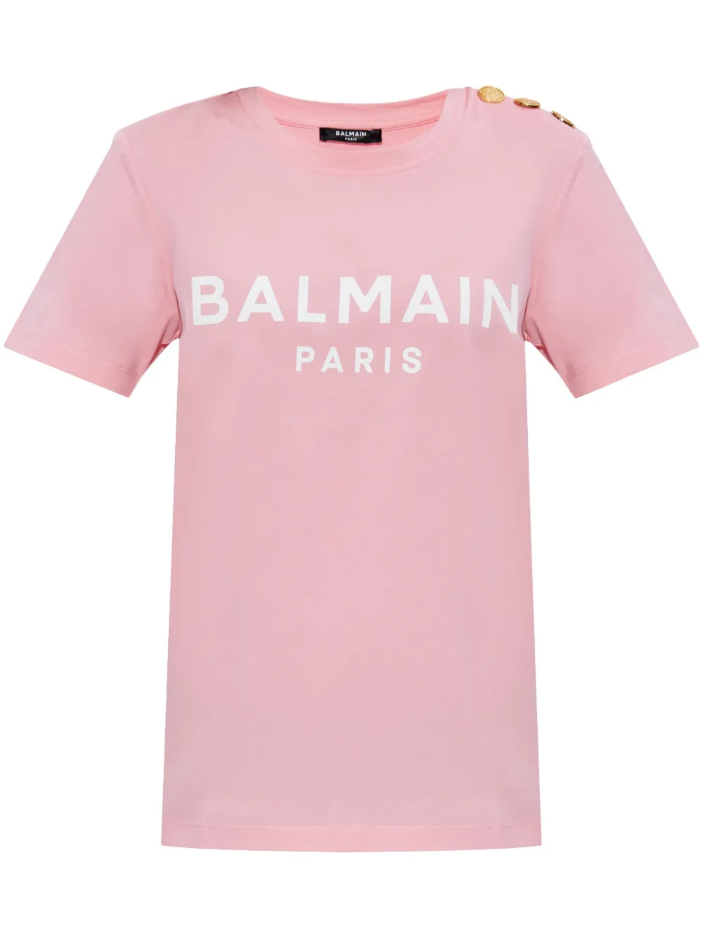 T-Shirt mit Zierknöpfen