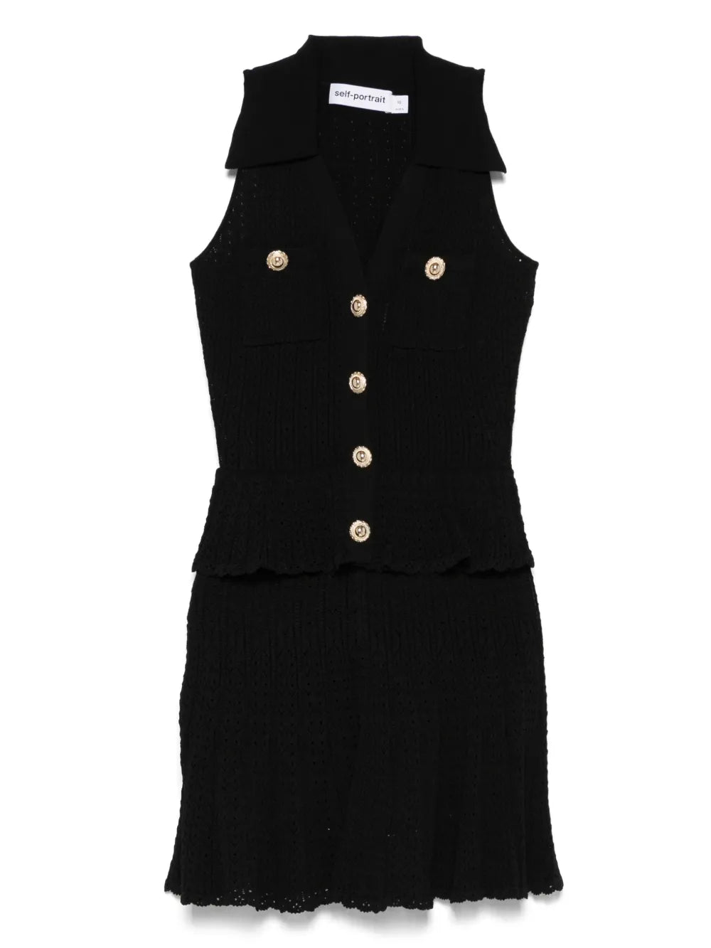 Minikleid aus Pointelle-Strick