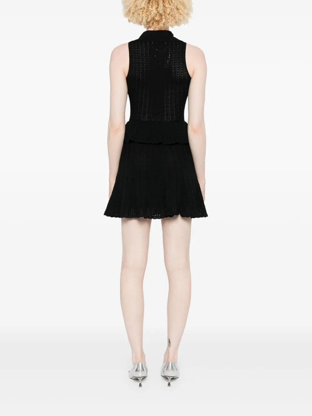 Minikleid aus Pointelle-Strick