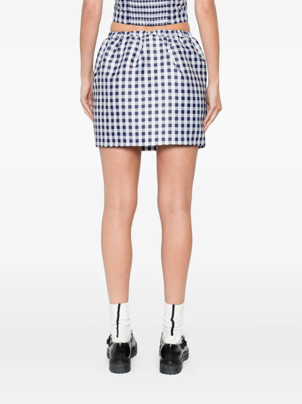 Mini dress with gingham pattern