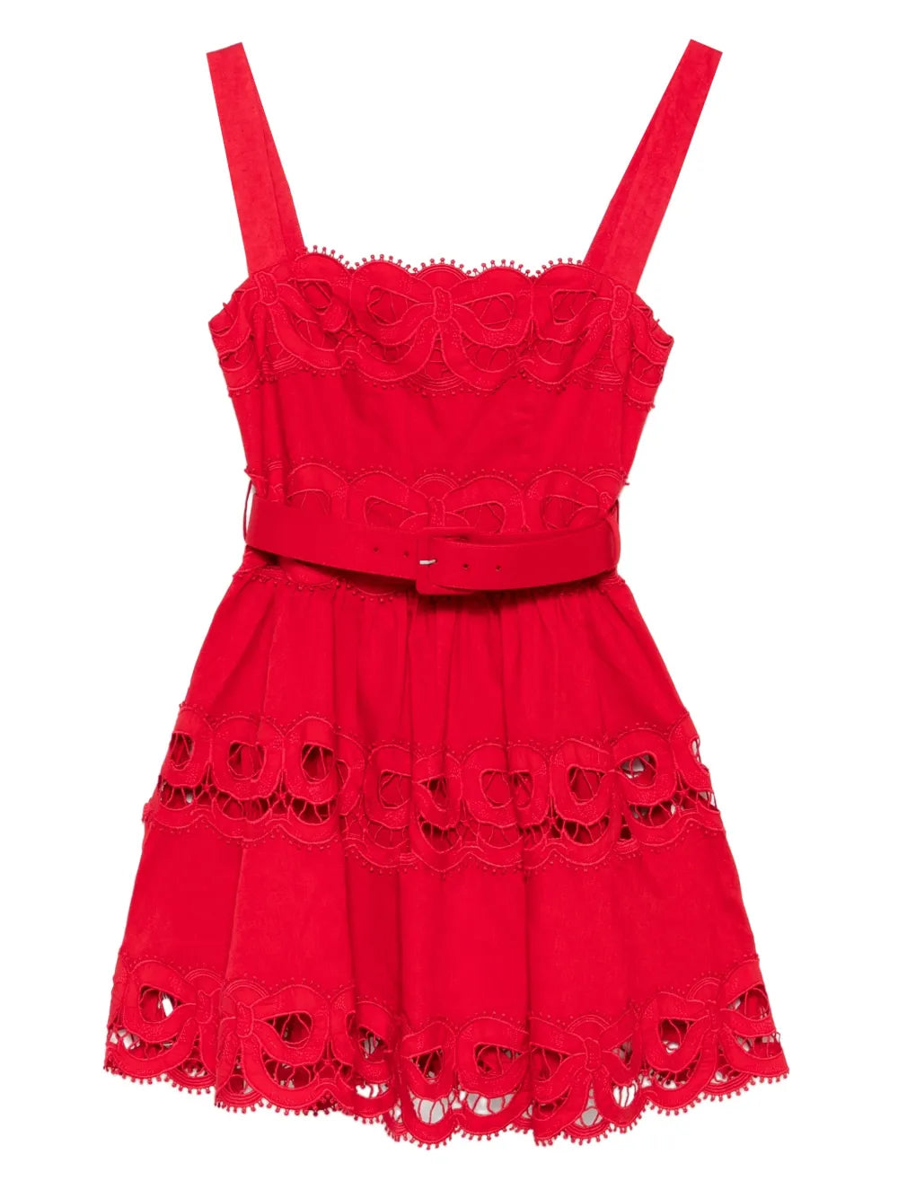 Minikleid mit Spitzeneinsätzen