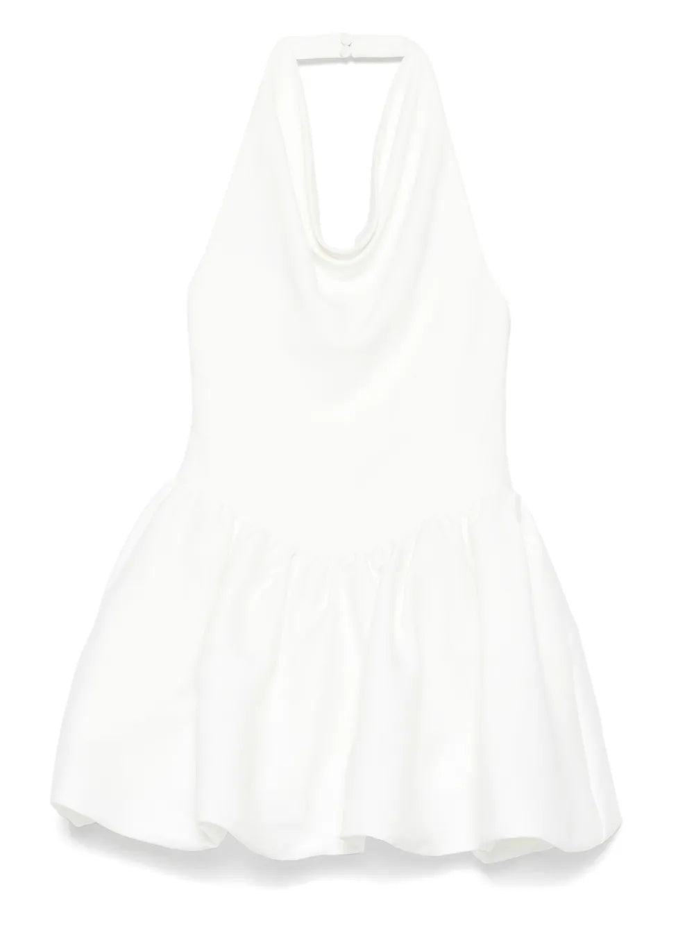 Gerafftes Neckholder-Minikleid