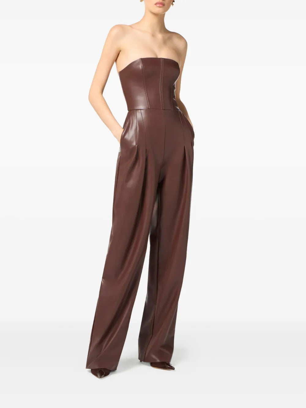 Jumpsuit mit Corsage-Detail