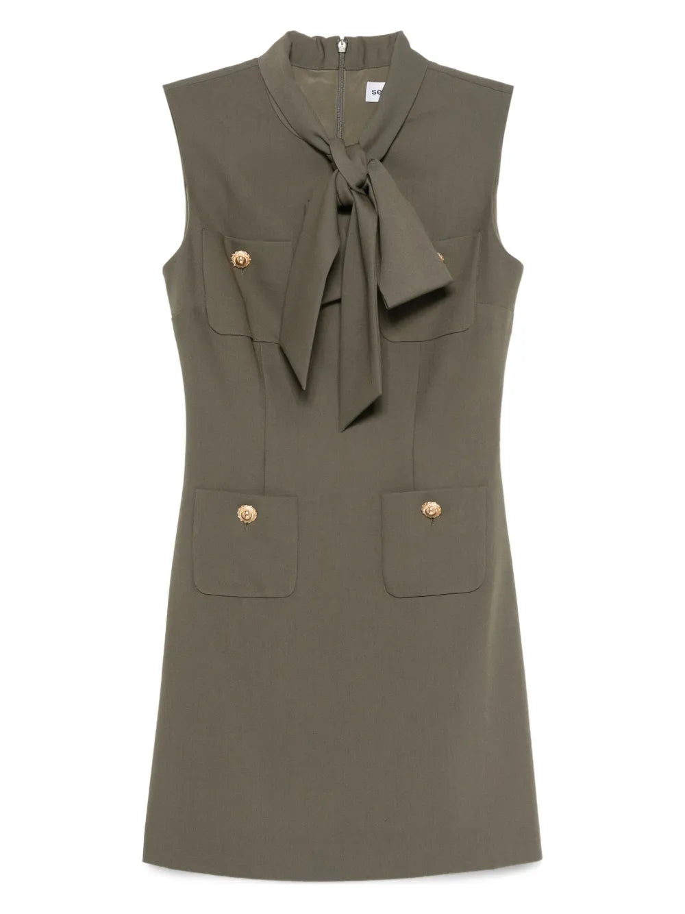 Mini dress made of twill
