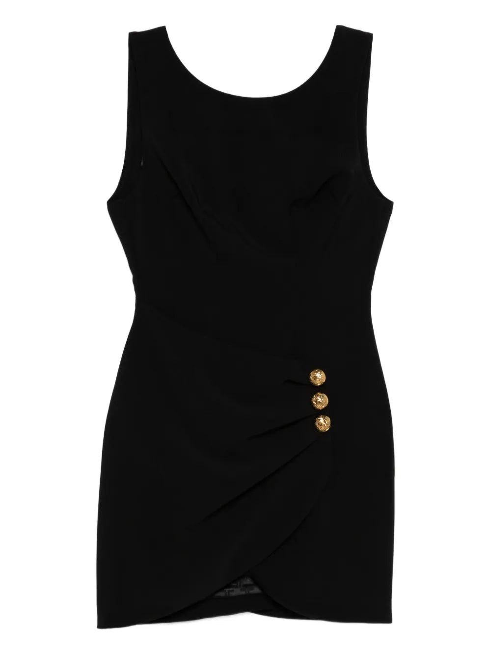 Mini dress with button detail